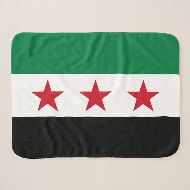 Couverture Sherpa Drapeau de la Syrie (Devant (Horizontal))