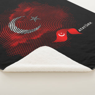 Couverture Sherpa Drapeau de la Turquie
