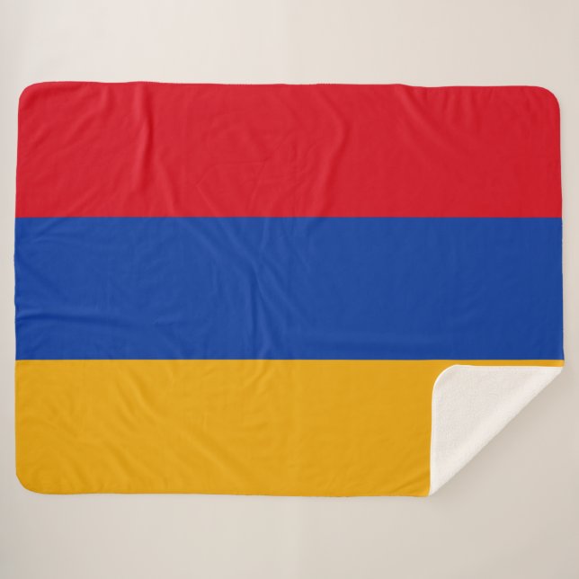 Couverture Sherpa Drapeau de l'Arménie (Devant (Horizontal))