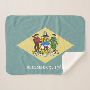 Couverture Sherpa Drapeau de l'État du Delaware