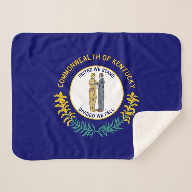 Couverture Sherpa Drapeau de l'État du Kentucky (Devant (Horizontal))