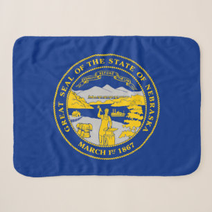 Couverture Sherpa Drapeau de l'État du Nebraska