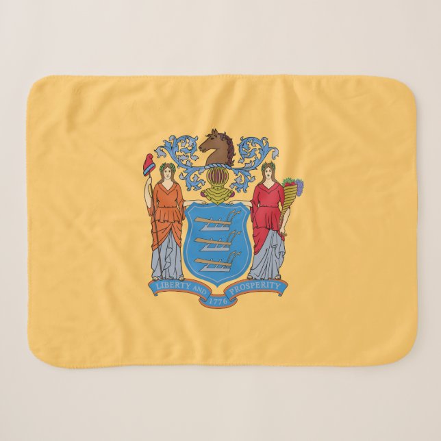 Couverture Sherpa Drapeau de l'État du New Jersey (Devant (Horizontal))