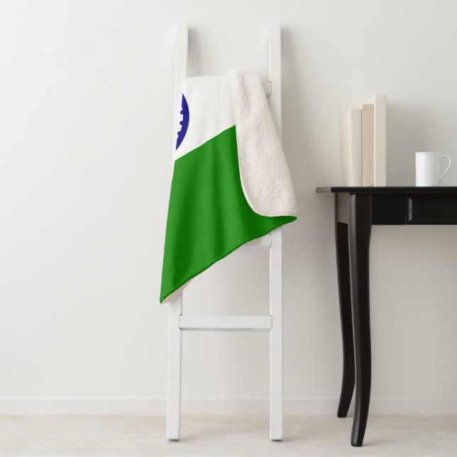 Couverture Sherpa Drapeau de l'Inde (En situation)