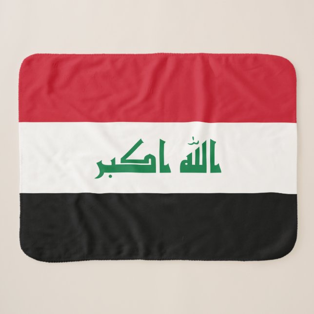 Couverture Sherpa Drapeau de l'Irak (Devant (Horizontal))