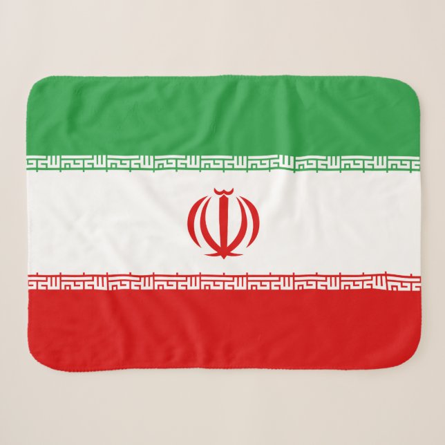Couverture Sherpa Drapeau de l'Iran (Devant (Horizontal))