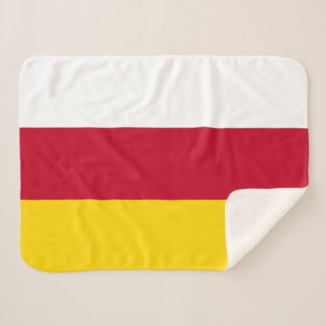 Couverture Sherpa Drapeau de l'Ossétie du Nord (Devant (Horizontal))