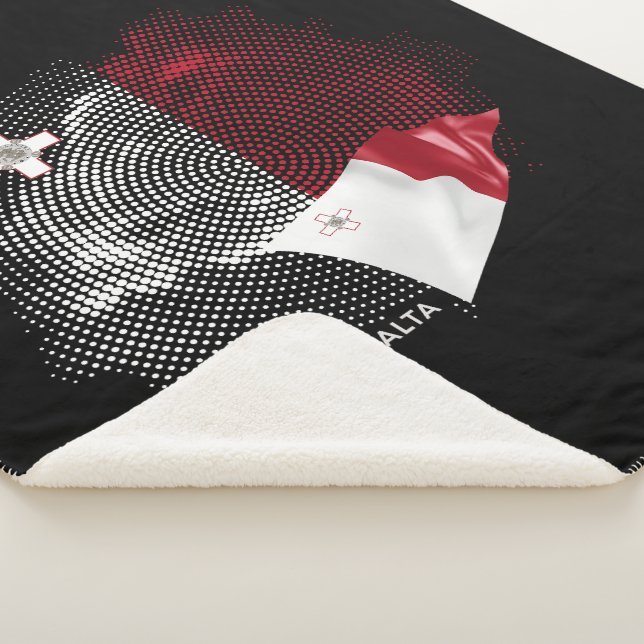Couverture Sherpa Drapeau de Malte (3/4)