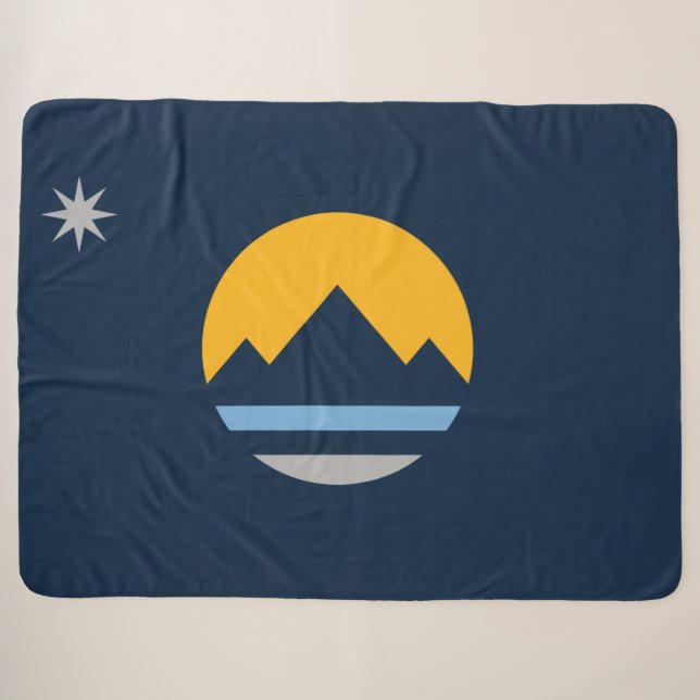 Couverture Sherpa Drapeau de Reno (Nevada City) (Devant (Horizontal))
