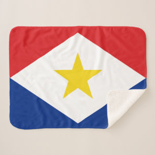 Couverture Sherpa Drapeau de Saba