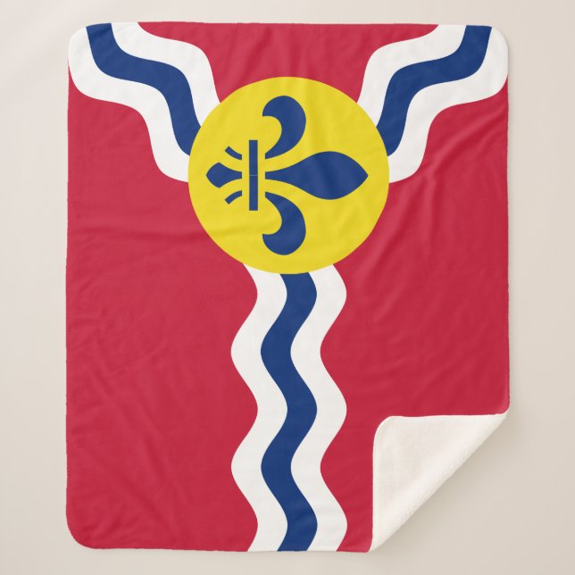 Couverture Sherpa Drapeau de Saint-Louis, Missouri (Devant)