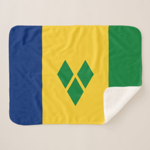 Couverture Sherpa Drapeau de Saint-Vincent