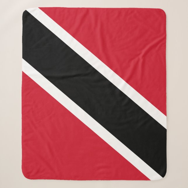 Couverture Sherpa Drapeau de Trinité-et-Tobago (Devant)