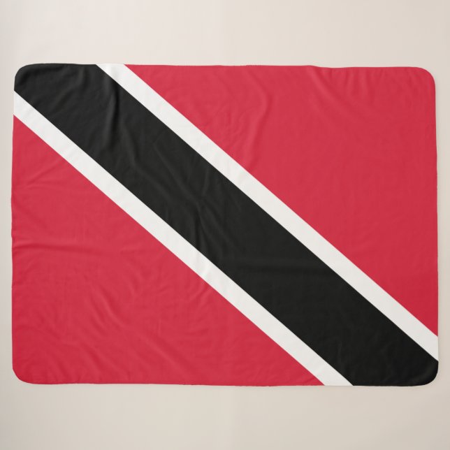 Couverture Sherpa Drapeau de Trinité-et-Tobago (Devant (Horizontal))