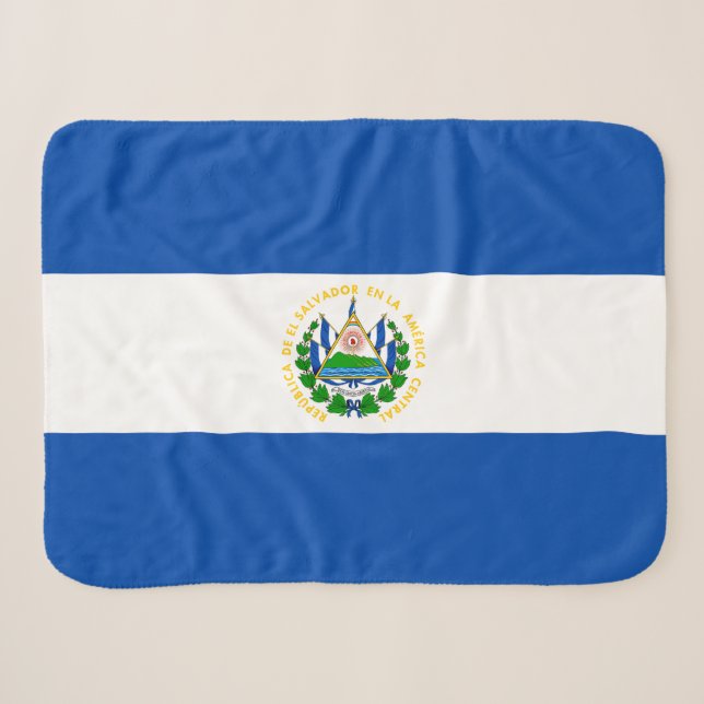 Couverture Sherpa Drapeau d'El Salvador (Devant (Horizontal))