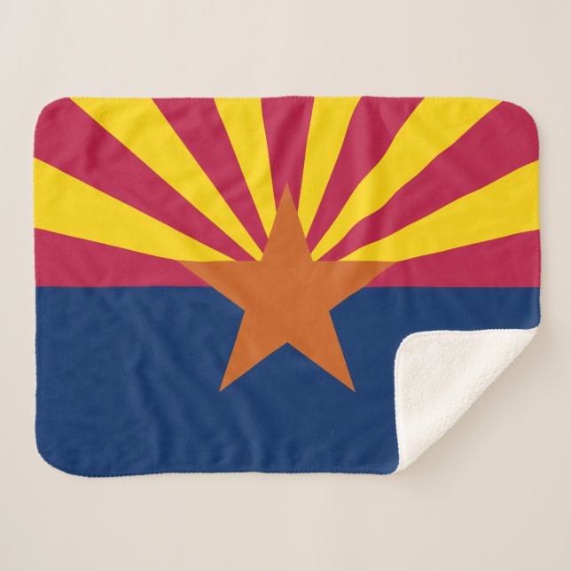 Couverture Sherpa Drapeau d'État de l'Arizona (Devant (Horizontal))