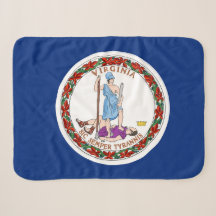 Drapeau d'état de Virginie Imprimer Patriotique