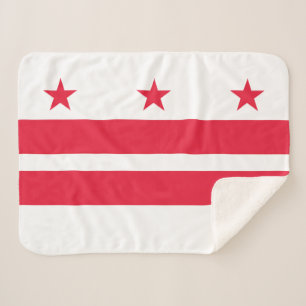 Couverture Sherpa Drapeau d'État de Washington DC