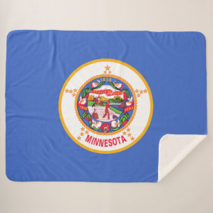 Couverture Sherpa Drapeau d'État du Minnesota