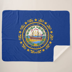 Couverture Sherpa Drapeau d'Etat du New Hampshire