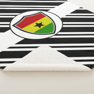 Couverture Sherpa Drapeau du Ghana