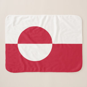 Couverture Sherpa Drapeau du Groenland