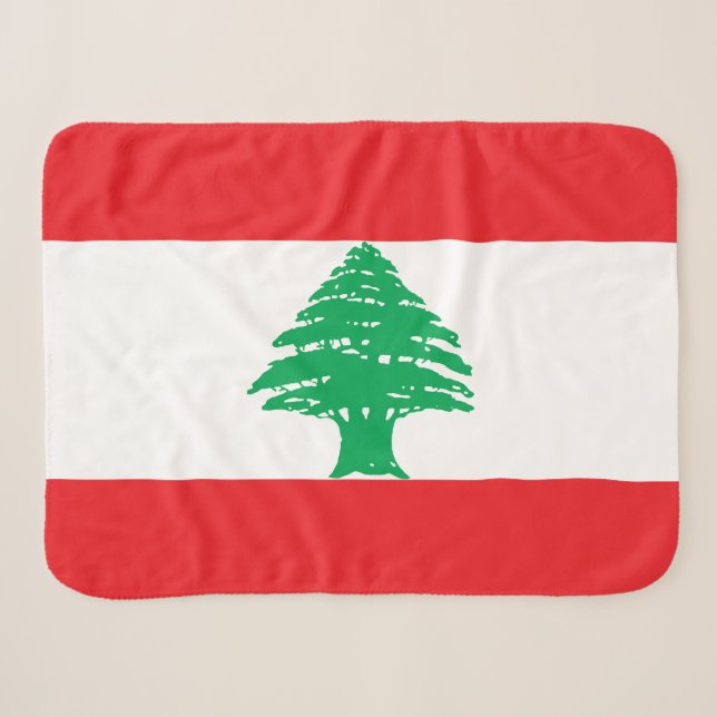 Couverture Sherpa Drapeau du Liban (Devant (Horizontal))