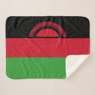 Couverture Sherpa Drapeau du Malawi
