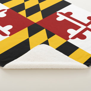 Couverture Sherpa Drapeau du Maryland