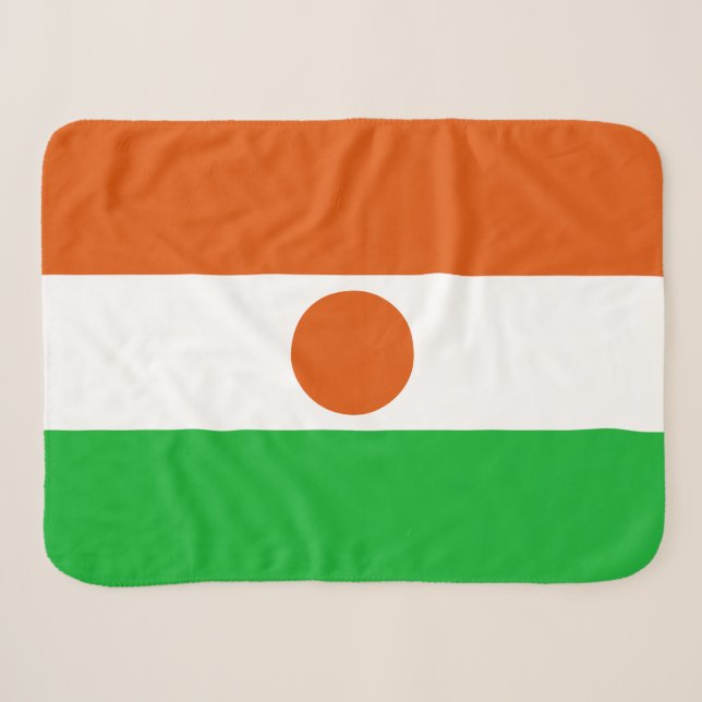 Couverture Sherpa Drapeau du Niger (Devant (Horizontal))