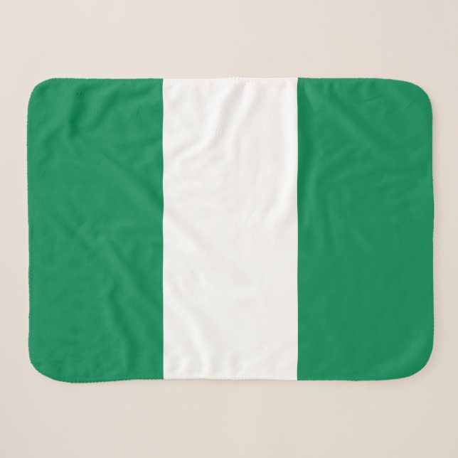 Couverture Sherpa Drapeau du Nigéria (Devant (Horizontal))