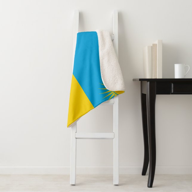 Couverture Sherpa Drapeau du Rwanda (En situation)