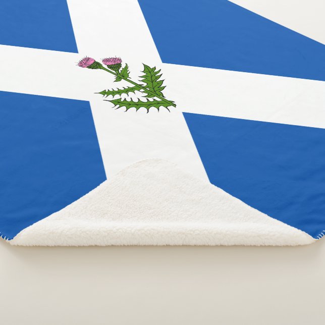Couverture Sherpa Drapeau écossais (3/4)