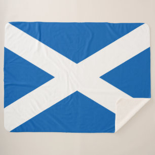 Couverture Sherpa Drapeau écossais (Saltire) (Drapeau écossais)
