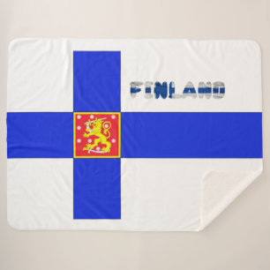 Couverture Sherpa Drapeau finlandais