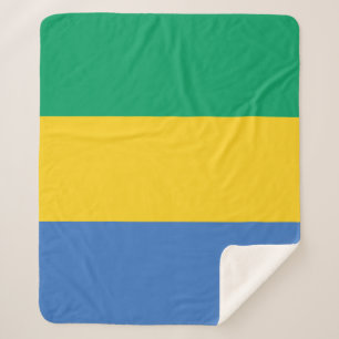 Couverture Sherpa Drapeau Gabon