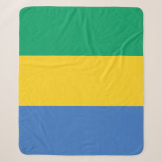 Couverture Sherpa Drapeau Gabon