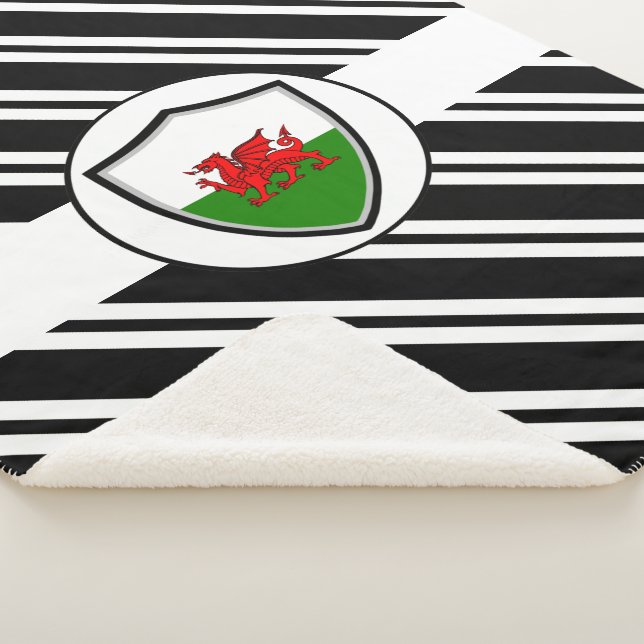 Couverture Sherpa Drapeau gallois Sherpa Blanket (3/4)