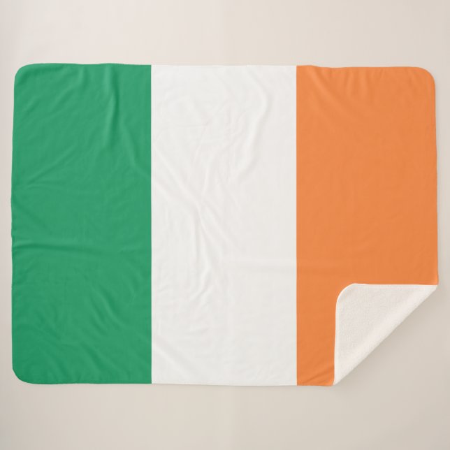 Couverture Sherpa Drapeau irlandais (République d'Irlande) (ROI) (Ei (Devant (Horizontal))
