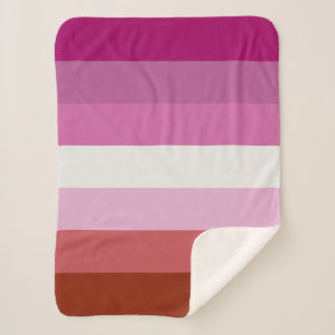 Couverture Sherpa Drapeau lesbien