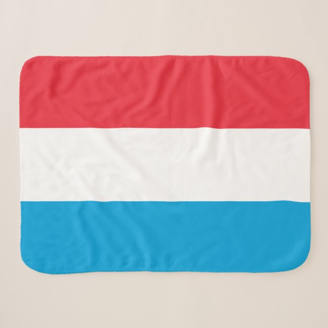 Couverture Sherpa Drapeau Luxembourg (Devant (Horizontal))