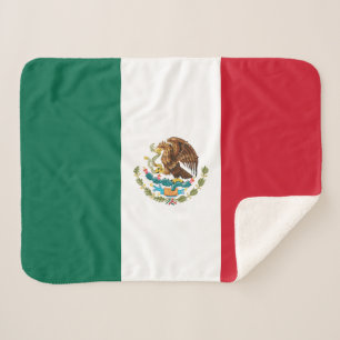 Couverture Sherpa Drapeau mexicain
