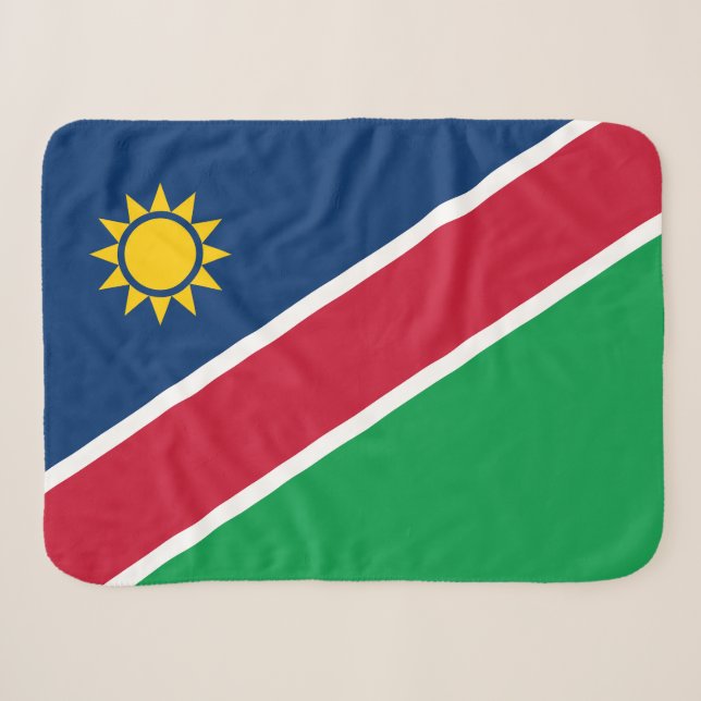 Couverture Sherpa Drapeau Namibie (Devant (Horizontal))