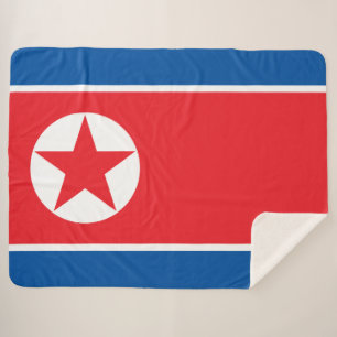 Couverture Sherpa Drapeau nord-coréen