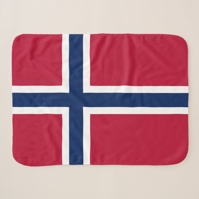 Couverture Sherpa Drapeau norvégien (Devant (Horizontal))