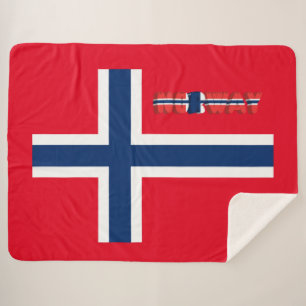 Couverture Sherpa Drapeau norvégien