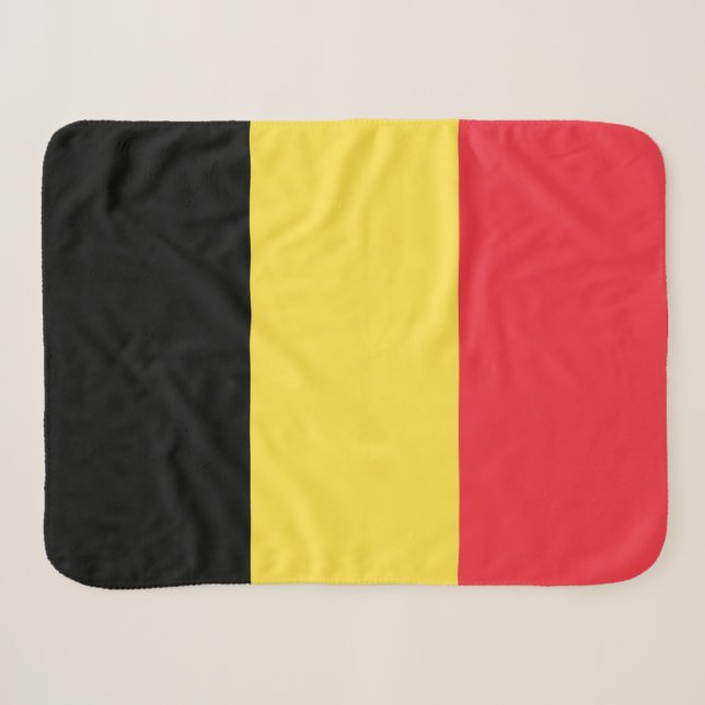 Couverture Sherpa Drapeau patriotique belge (Devant (Horizontal))