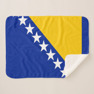 Couverture Sherpa Drapeau patriotique de Bosnie-Herzégovine