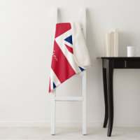 Drapeau personnalisé Union Jack rouge blanc bleu