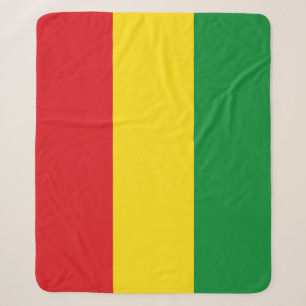 Couverture Sherpa Drapeau rastafarien Rasta Ethiopie